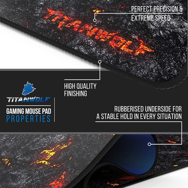 Thumbnail 2 de TITANWOLF 1200x400mm Lava Mouse Mat