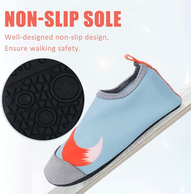 Detalle de Chaussures aquatiques enfants Aquasurf : chaussons barefoot à séchage rapide antidérapants