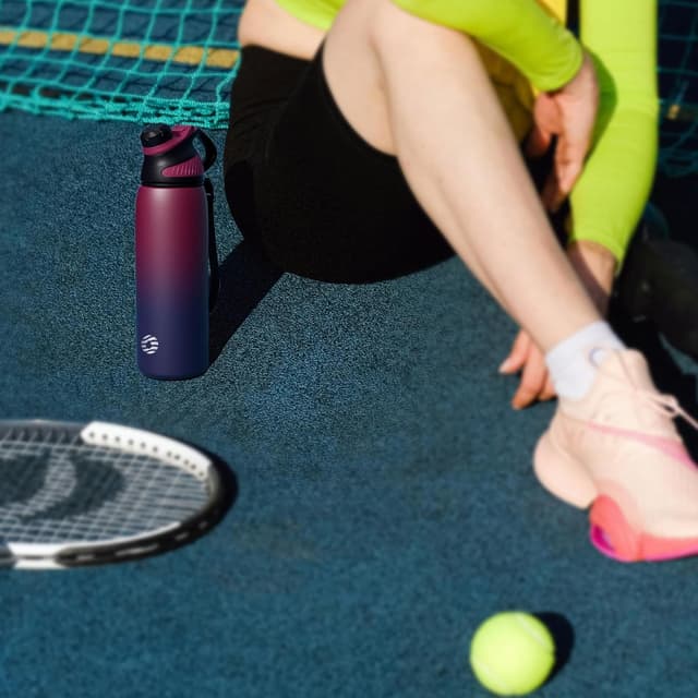 Thumbnail 6 de Fjbottle Edelstahl Trinkflasche 1L Magnetdeckel