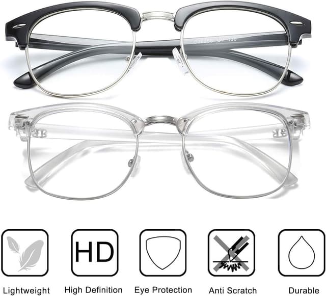 Detalle de Perfectmiaoxuan Blue light glasses 2 pack