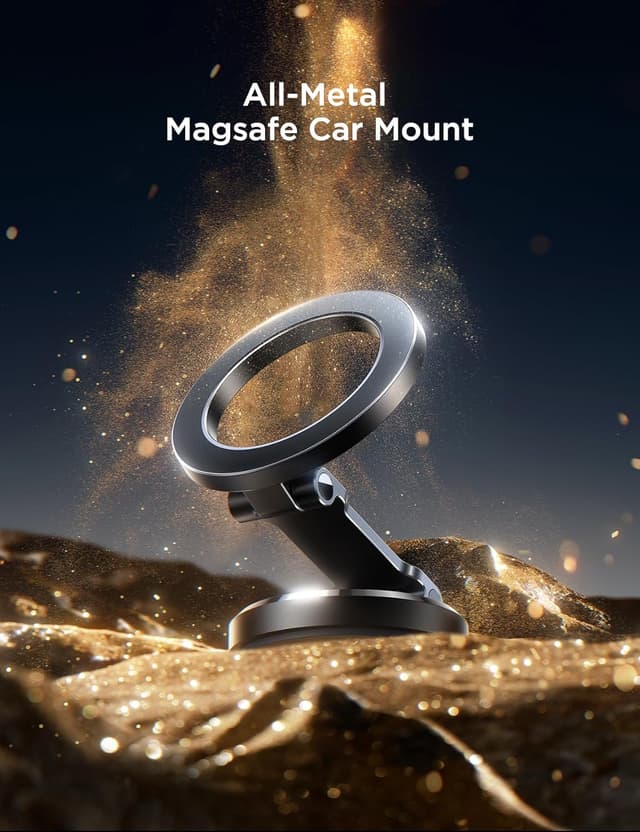 Thumbnail 6 de JOYROOM Fits MagSafe Car Mount with 20xN55 magnets, all-metal foldable magnetic phone holder