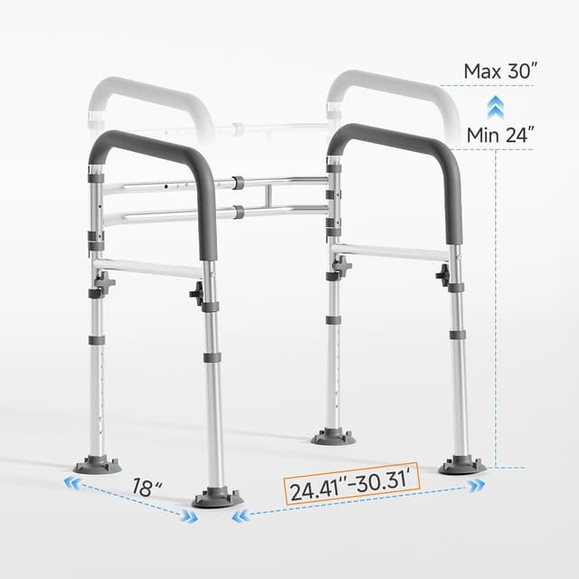 Thumbnail 6 de Loyoda Toilet Safety Rails, height-adjustable ⚙