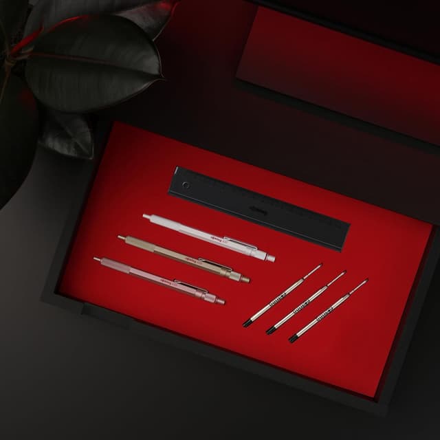 Thumbnail 6 de Rotring 600 Bolígrafo Azul, Punta Media, Cuerpo Blanco Perla ✍