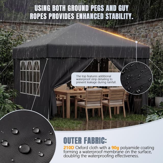 Thumbnail 3 de JUMMICO Tensione Pieghevole 3x3m 5 minuti