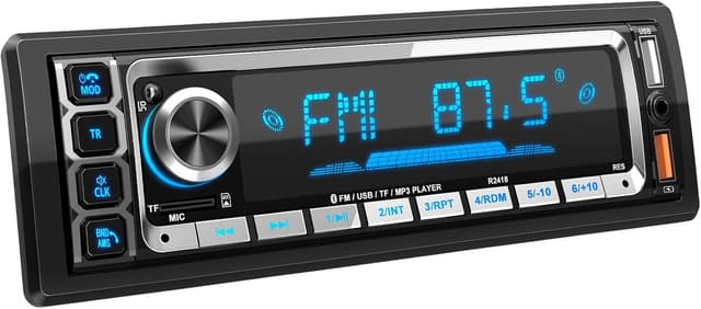 Detalle de RDS Autoradio Bluetooth 5.0 1-DIN con vivavoce, FM/AM e DSP Wistrue