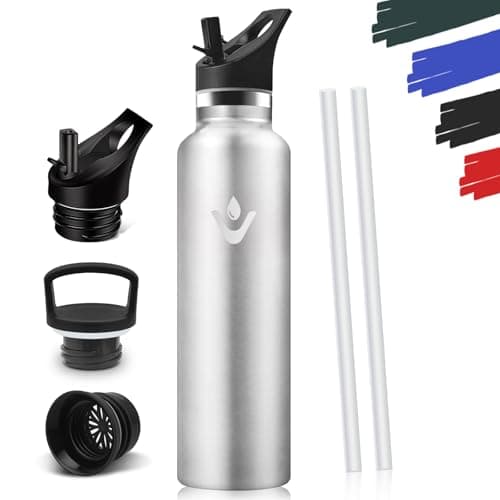 Detalle de Botella térmica 1 L acero inoxidable, aislamiento al vacío 💧