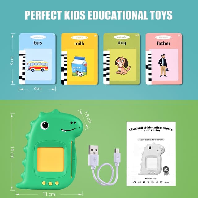 Thumbnail 6 de Talking Flash Cards 224 words interactive educational toy