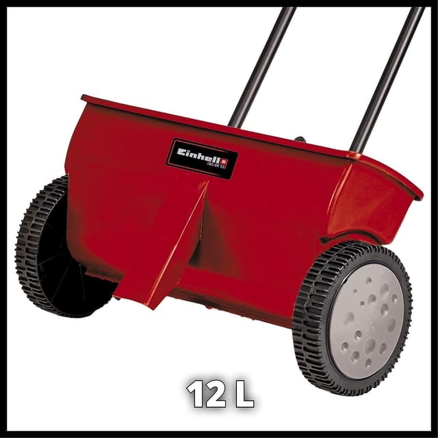 Detalle de Einhell GC-SR 12 carrello spargitore “Standard” da 12 litri, larghezza di spargimento 45 cm