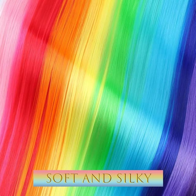 Thumbnail 4 de Dunkellila Haarsträhnen, 12 Clips mit 55 cm