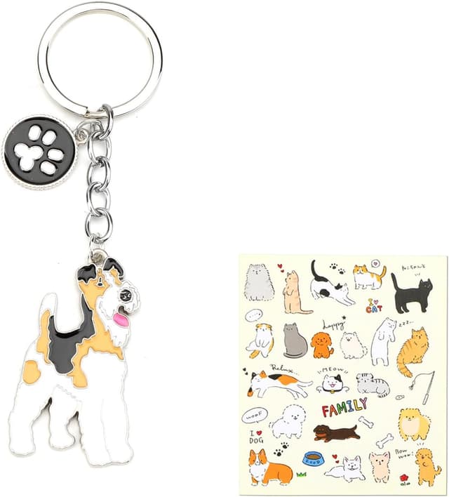 Detalle 2 de OBEISN Schlüsselanhänger für Frauen mit Cartoon Dackel-Design – kreativer Deko-Anhänger als Geschenk