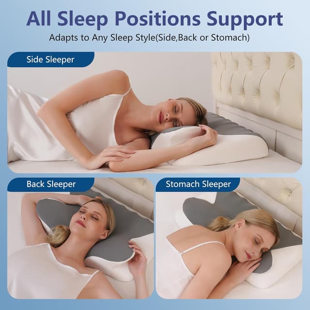 Thumbnail 4 de vicihoho Almohada Cervical 60 x 41 x 9/12 cm