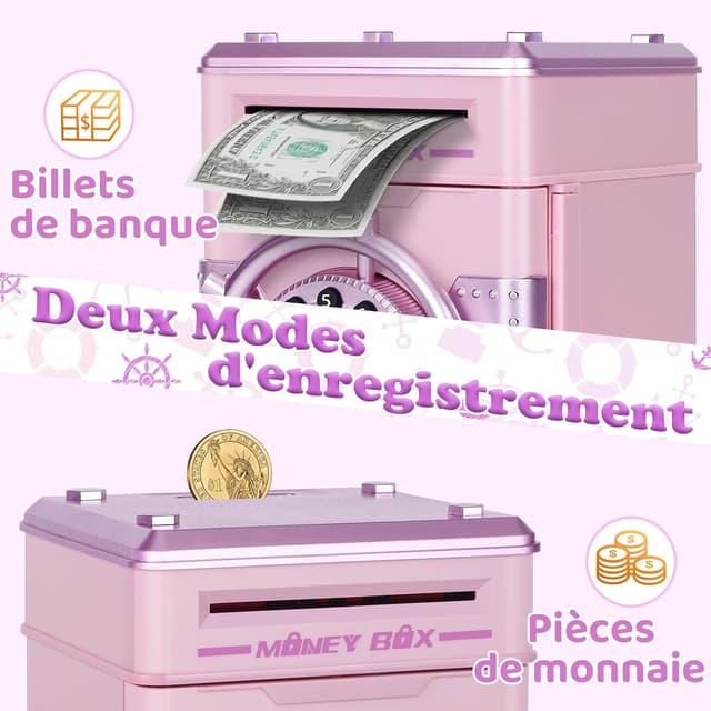 Detalle de Yellcetoy Tirelire électronique 4 chiffres