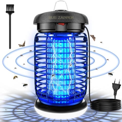 Detalle de seenlast Lámpara antimosquitos eléctrica 15W UV 4200V con LED, IPX4 (80–140 m²)