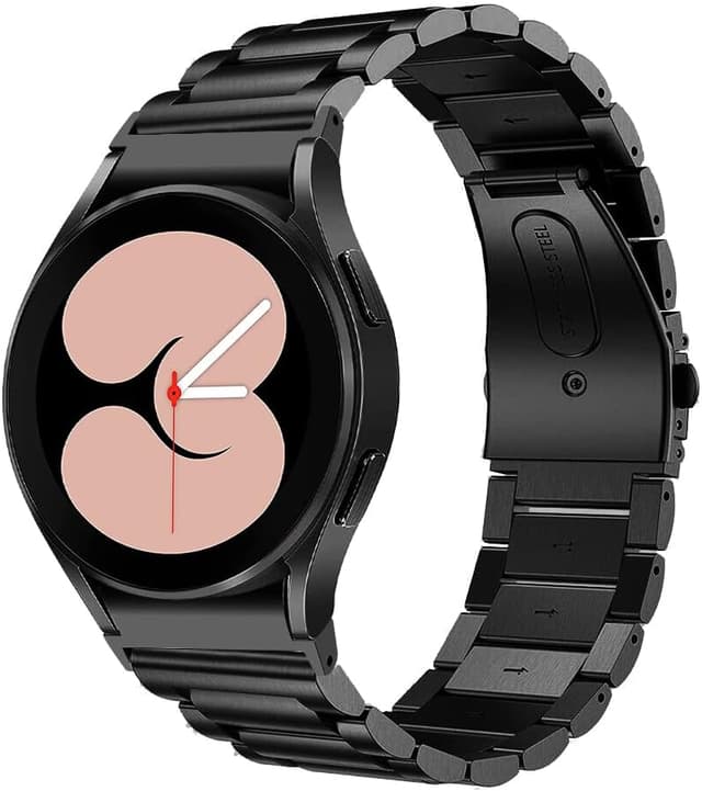 Thumbnail 6 de Triblanc stainless steel watch band for Samsung Galaxy Watch 6/6 Classic, Watch 5/4 (no gap strap, quick-release) – Silver and Black