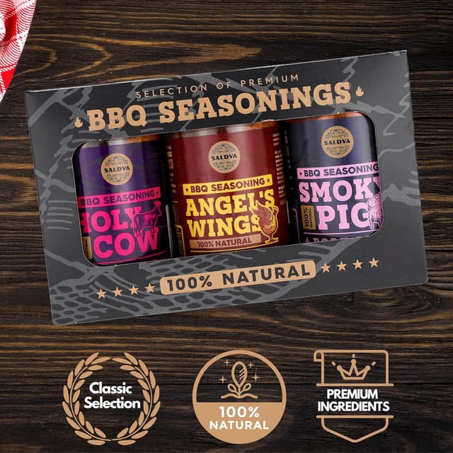 Detalle 2 de Premium BBQ Gewürzset Packung mit 3 🌶