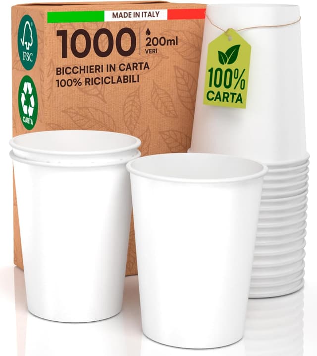 Thumbnail 5 de Baciato Caffè 1000 bicchieri carta 200ml 🥤