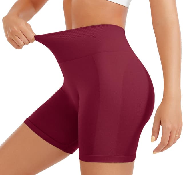 Detalle de JOYSPELS Damen Scrunch Sport Shorts mit High Waist und Seamless 360° Stretch – kurze Radlerhose fürs Gym & Joggen