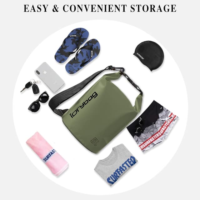 Detalle 2 de IDRYBAG sac à dos étanche pour homme (2 à 40 L) – pour kayak, bateau, rafting, randonnée et camping