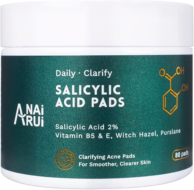 Detalle de ANAiRUi Dischetti esfolianti all’acido salicilico 2% per il viso, 80 pads