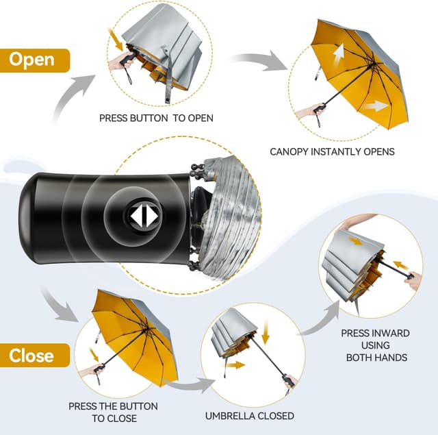 Detalle 2 de TechRise Parapluie compact 104 cm