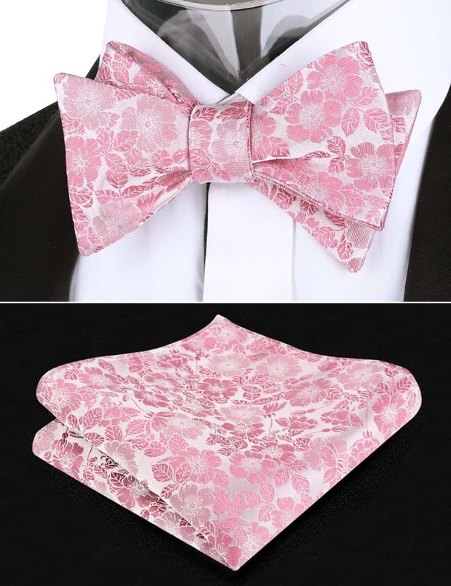 Detalle 2 de Mens floral bow tie set