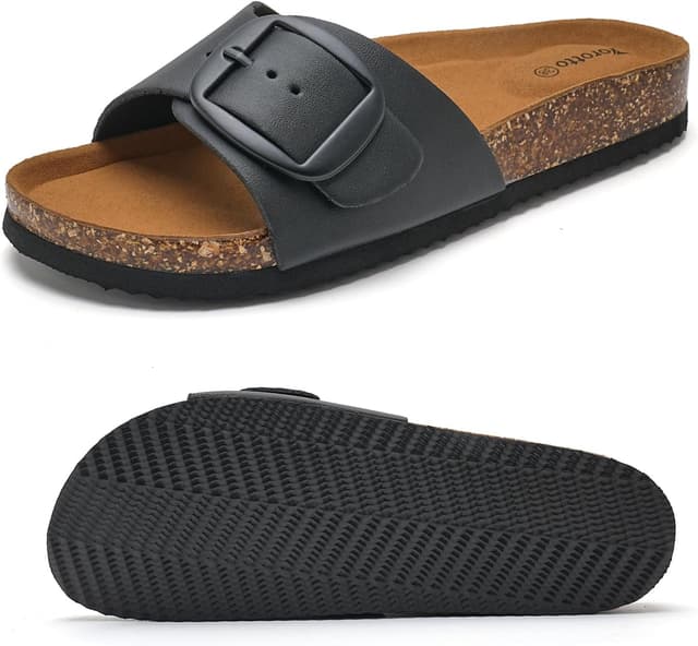 Detalle de Pantoletten Damen Sandalen flach