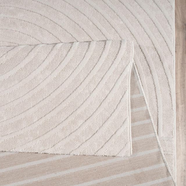 Detalle de TT Home Tapis salon/salle à manger à poil court 160x220 cm, motif boho géométrique