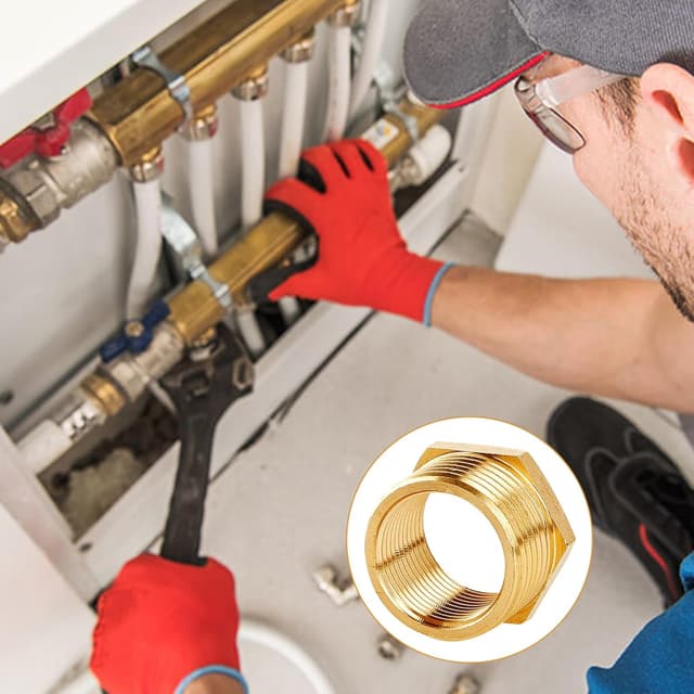 Thumbnail 6 de 4 Stück Messing Reduzierung 3/4" auf 1/2" – Gewindefitting mit Innen- und Außengewinde