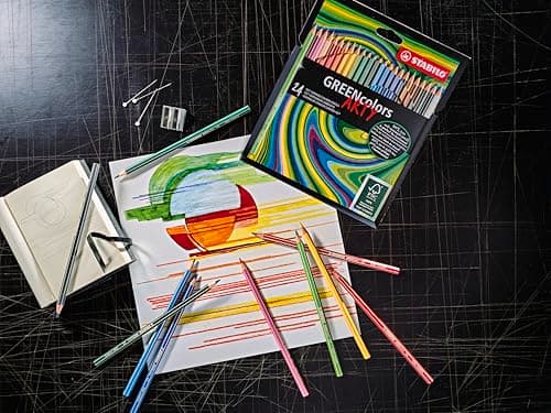 Detalle 2 de STABILO GREENcolors Lápiz de Color Ecológico - Estuche 24 🎨