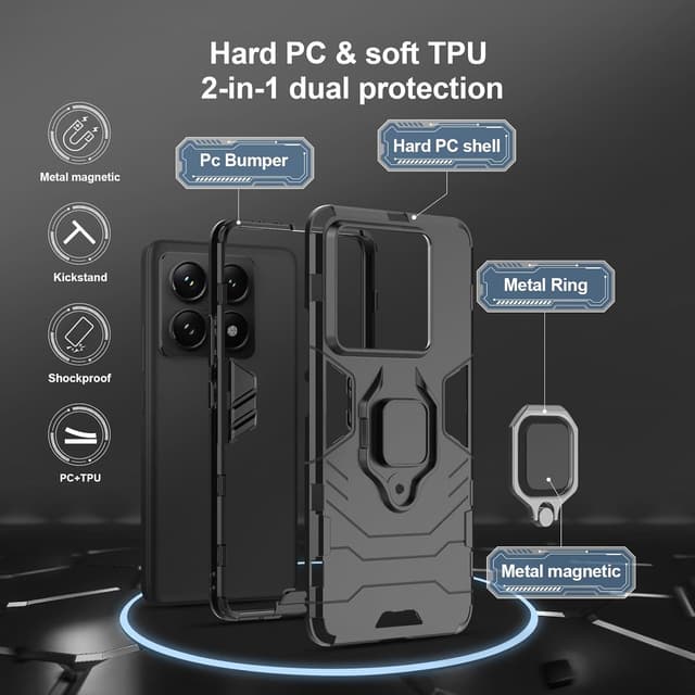 Thumbnail 2 de Btstring Xiaomi 14T Pro Hülle 360°