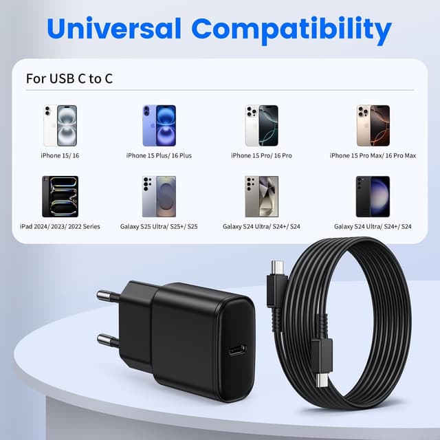 Detalle 2 de Locatis 25W Caricabatterie USB‑C per Samsung