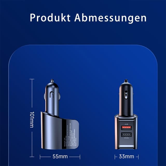 Thumbnail 6 de RLCWerk 4-in-1 Zigarettenanzünder-Verteiler mit USB‑C Ladegerät bis 128 W und Spannungsanzeige