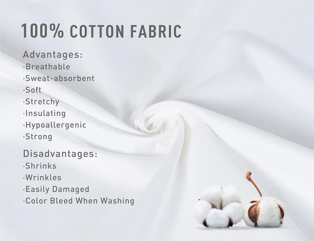 Detalle de FreshFit Sunflower 100% Cotton Body Pillowcase (20×54 inches) with Envelope Closure, 1-Pack, White