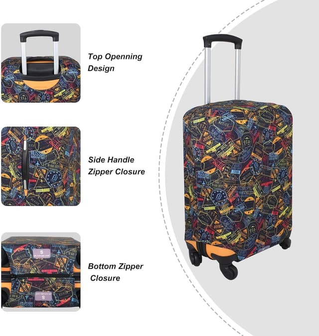 Thumbnail 2 de Explore Land Travel Luggage Cover 18-32 Inch