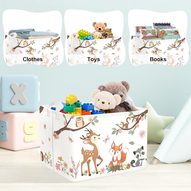 Detalle de Kinder Wäschekorb Fuchs 40x30x30 cm