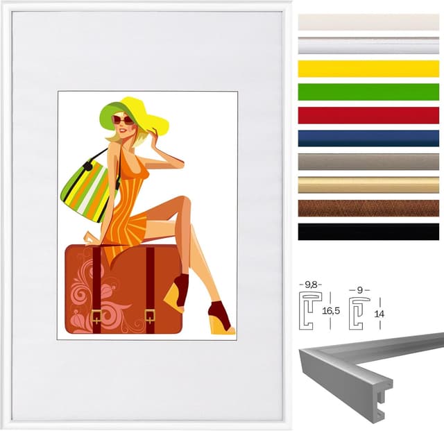 Thumbnail 3 de WOLTU Bilderrahmen 50x70 cm Weiß