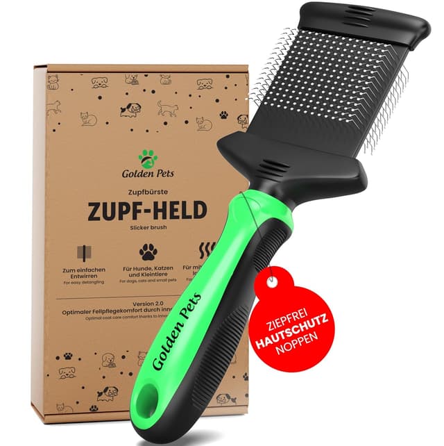 Detalle de Golden Pets Zupfbürste M-L für Unterwolle