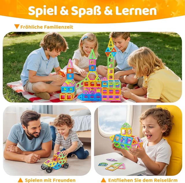 Detalle de COOLJOYA Magnetbausteine 120 Teile für 3+