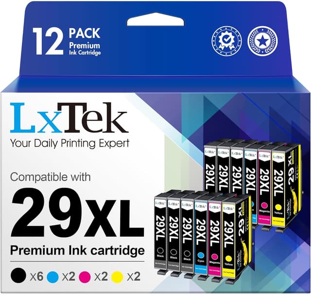 Detalle de LxTek 29XL cartucce 12 pack 🖨