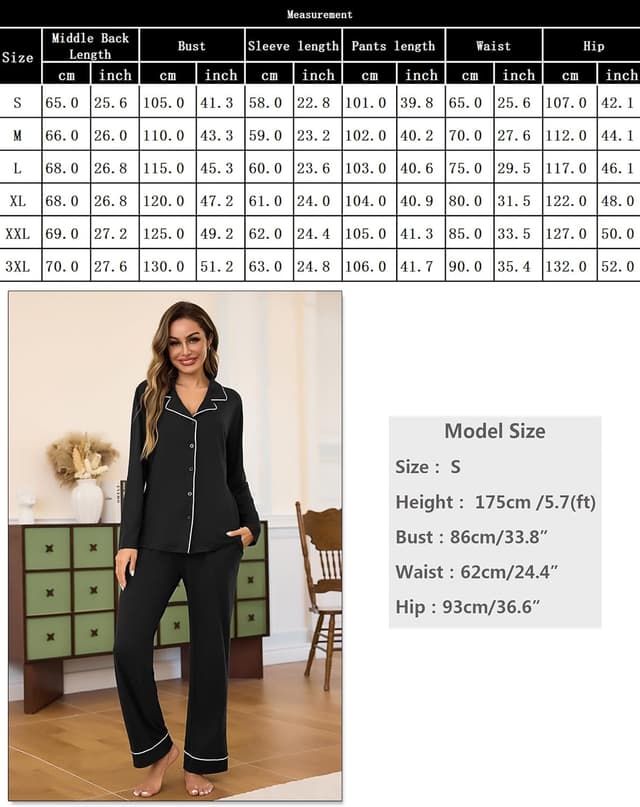 Thumbnail 5 de Bresdk Pigiama Donna Invernale Aperto Davanti Cotone