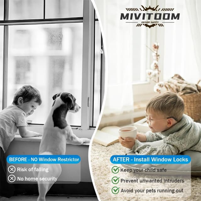 Detalle 2 de Window security lock for UPVC, 2 pcs