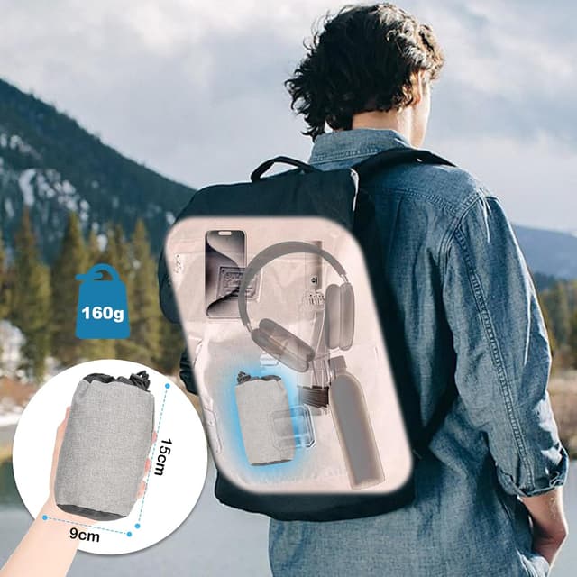 Detalle de Cirorld Almohada de Viaje Hinchable 3-5 respiraciones