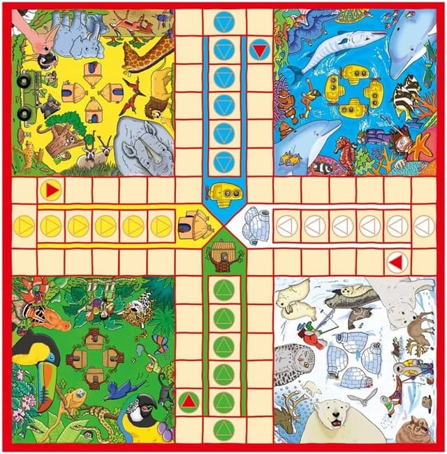 Detalle 2 de Galt Snakes and Ladders Ludo game set 2 in 1