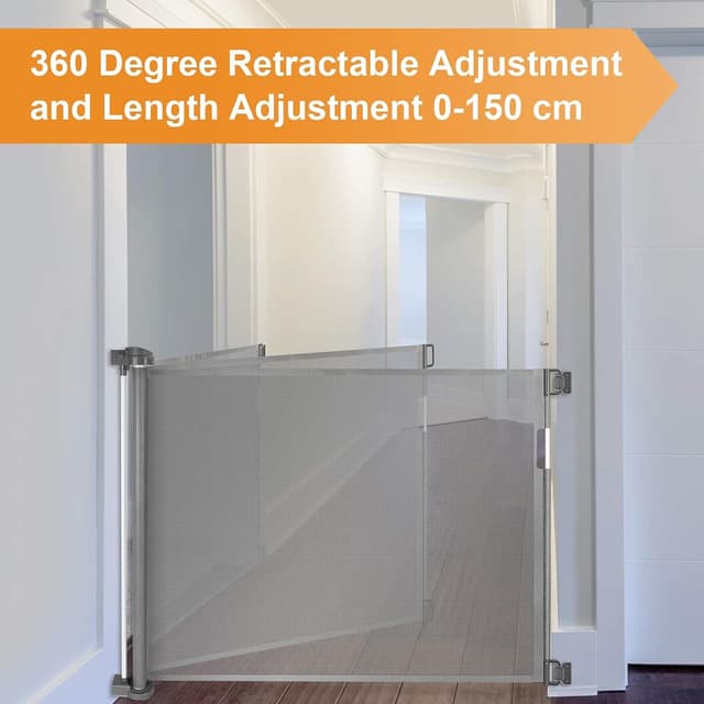 Thumbnail 4 de Wodondog Retractable Stair Gate 150 cm 🚪