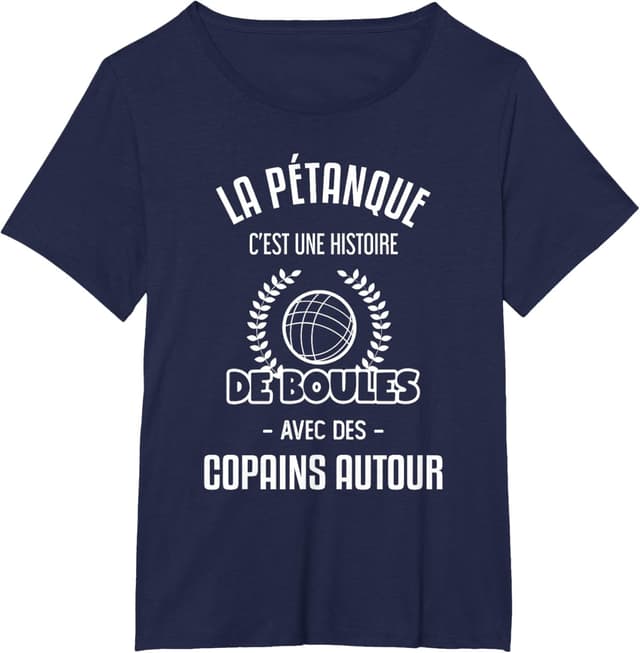 Detalle 2 de T-shirt La pétanque C’est Une Histoire