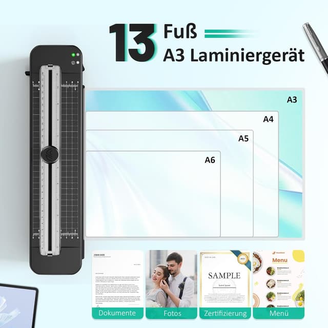 Detalle 2 de Raycial A3 Laminiergerät mit 20 Folien