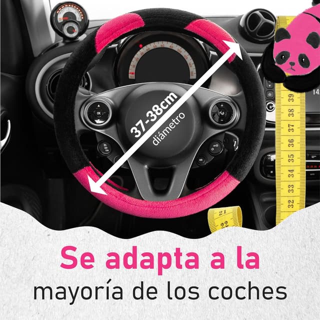 Thumbnail 4 de Upgrade4cars Funda volante peluche 37-39 cm