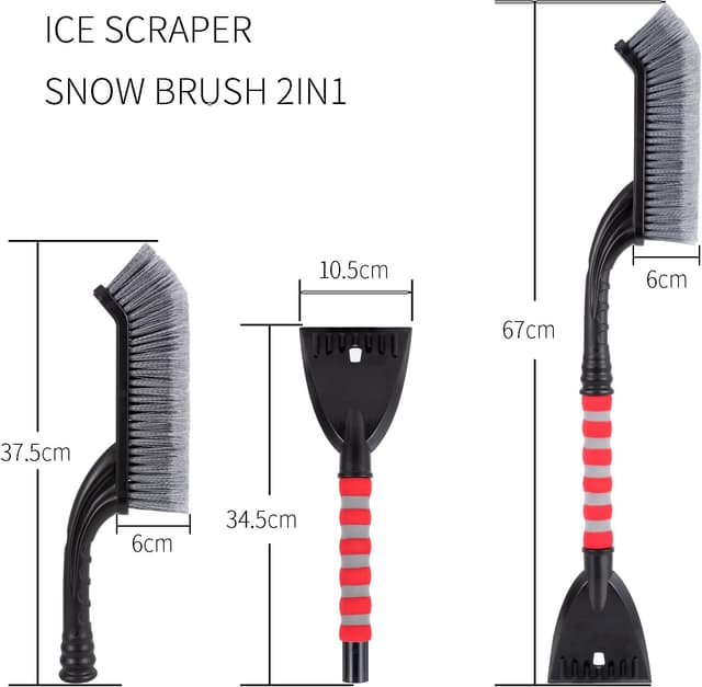Thumbnail 4 de SNMIX Ice Scraper 2-in-1 with Snow Brush