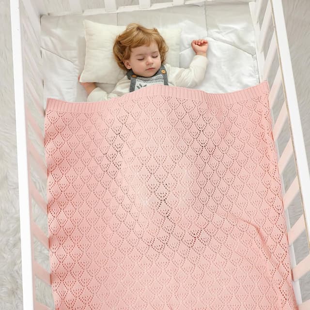 Detalle de Neiwech Cotton Baby Blanket 100x80cm