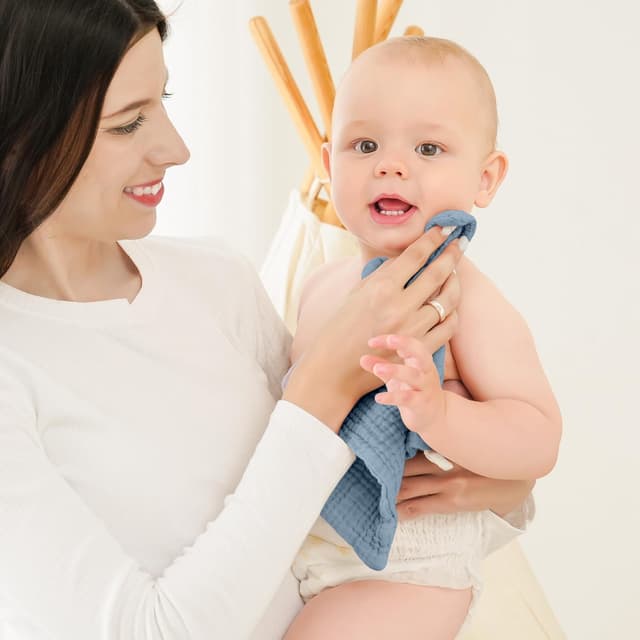 Detalle 1 de Bearmoss Muslin Squares Cloths 10 Pack